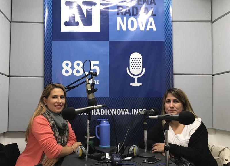 Florencia O’Keefee y Mara González, en el aire de BerissoCiudad en Radio.
