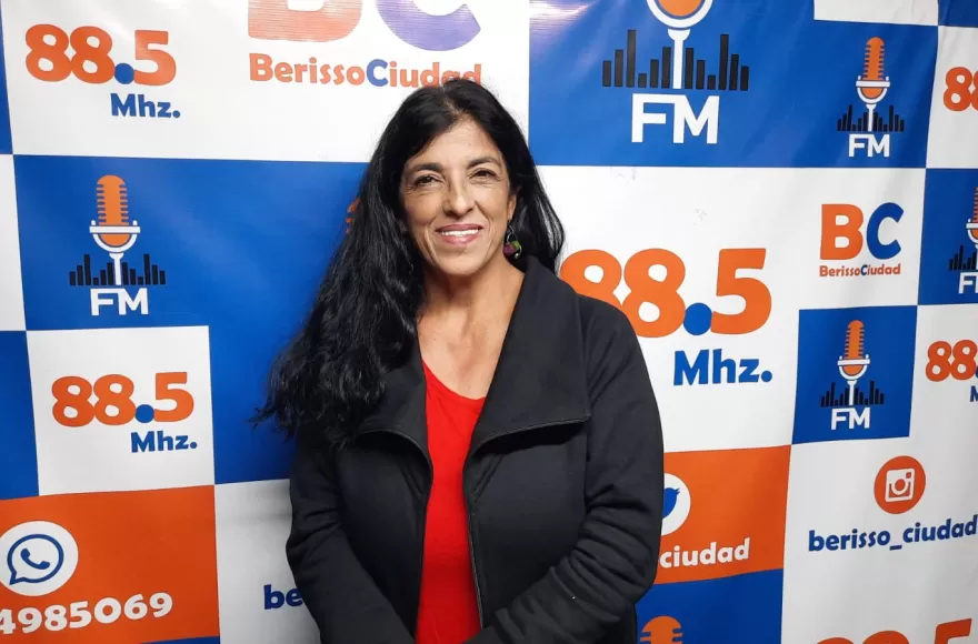 Paola Paz, integrante de la Feria del barrio Banco Provincia.