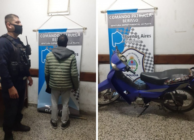 El sujeto fue acusado por infracción al artículo 205 del Código Penal y la moto fue incautada.