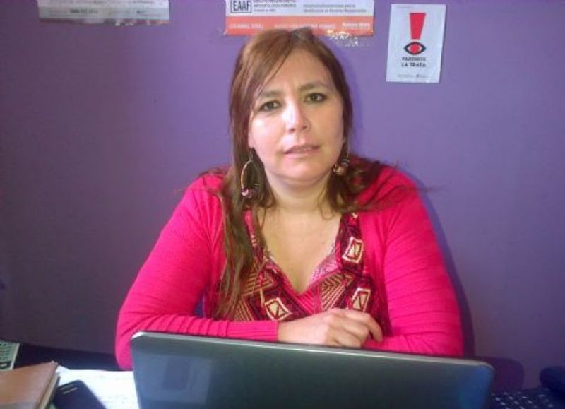 Claudia Vivas, referente de la ONG Decir Basta.