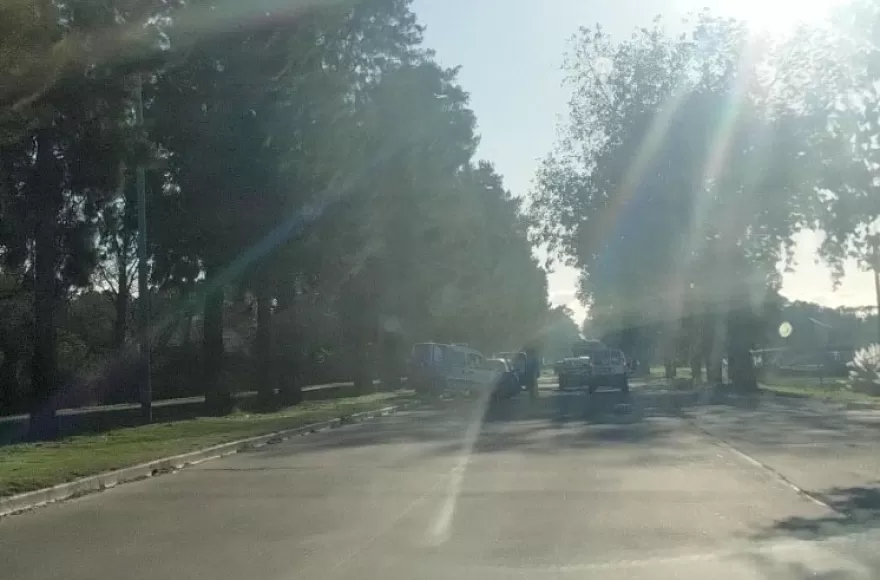 Frenada de golpe y colisión.