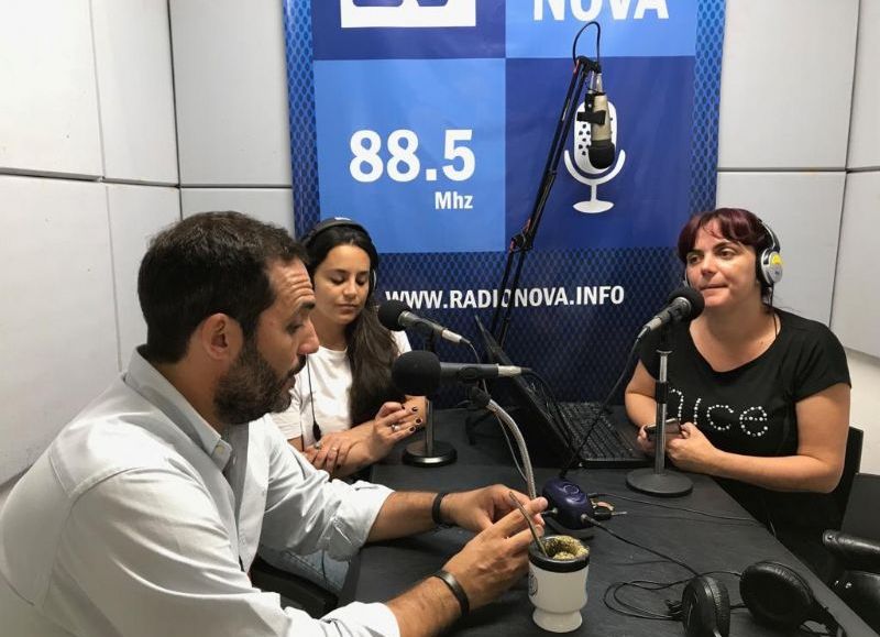 Juan Ignacio Mincarelli, en el aire de BerissoCiudad en Radio.