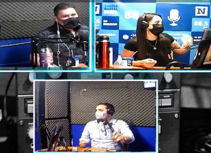 Juan Ignacio Mincarelli pasó por BerissoCiudad en Radio (captura video).
