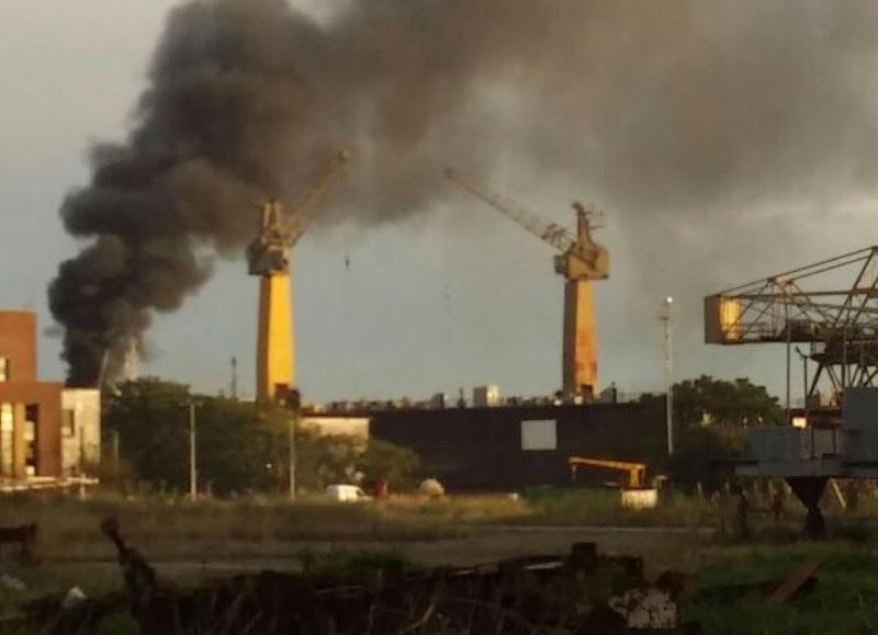 Rápido accionar de los bomberos.