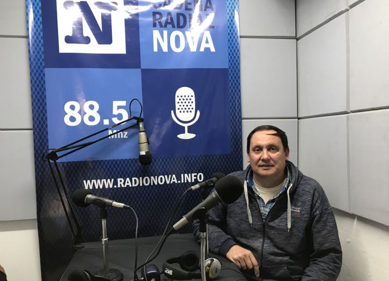 Gabriel Miraz, en el aire de BerissoCiudad en Radio.