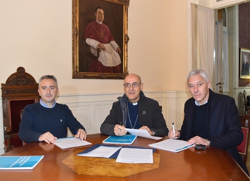 Andrés Larroque, Víctor Fernández y Fabián Cagliardi.