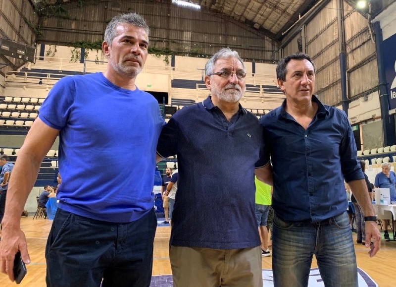 Los tres candidatos: Pellegrino, Cowen y Robustelli (foto: @gimnasiaoficial).