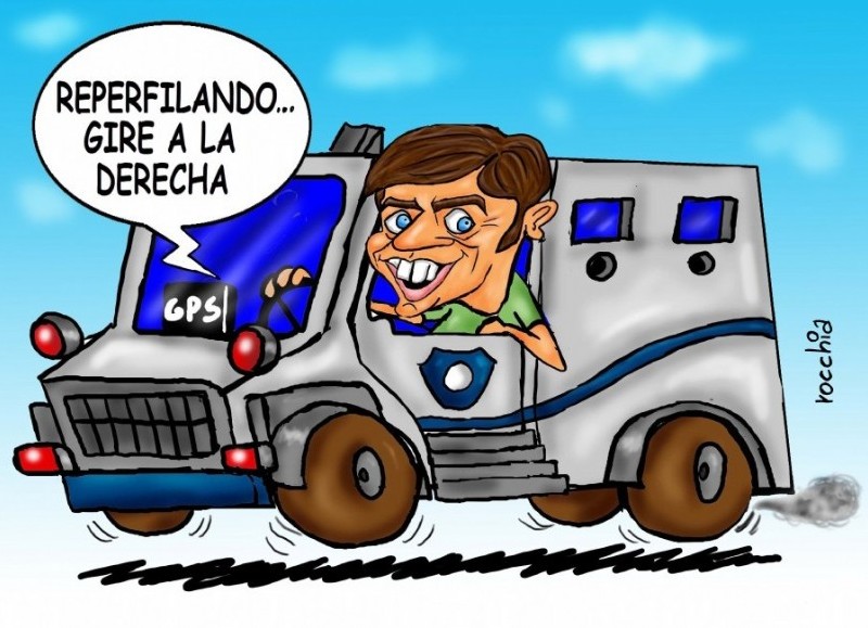 Axel Kicillof, gobernador bonaerense. (Dibujo: NOVA)