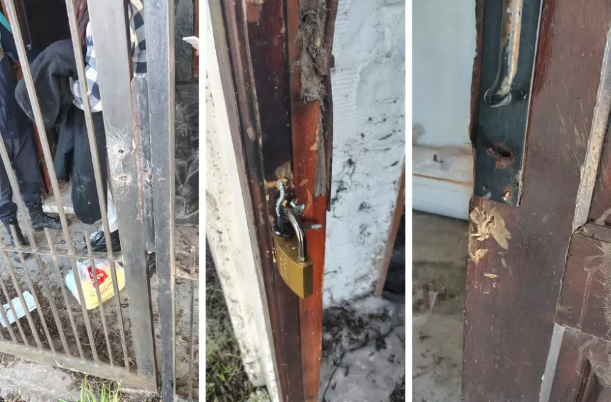 Hubo un intento de usurpación en una vivienda ubicada en la calle 13 bis y 169.