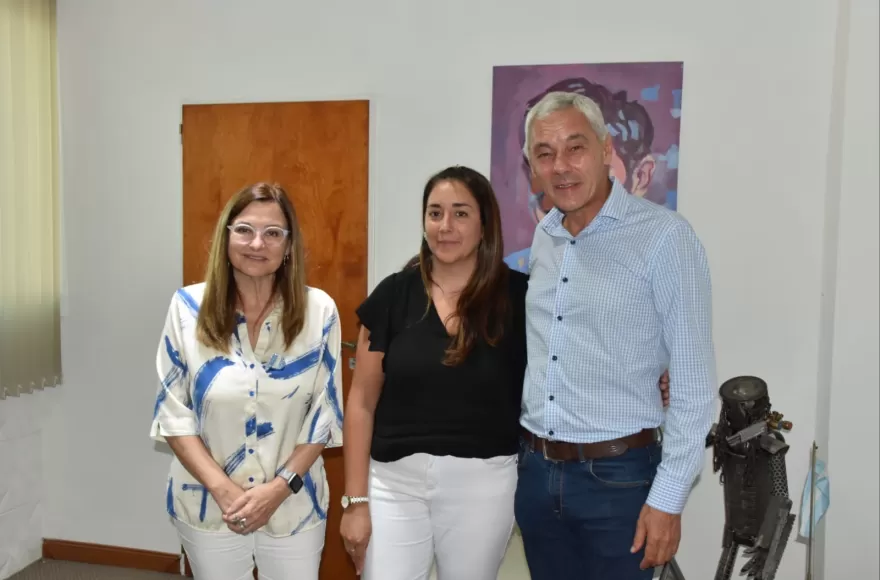 Estela Díaz, Marina Peñalba y Fabián Cagliardi.