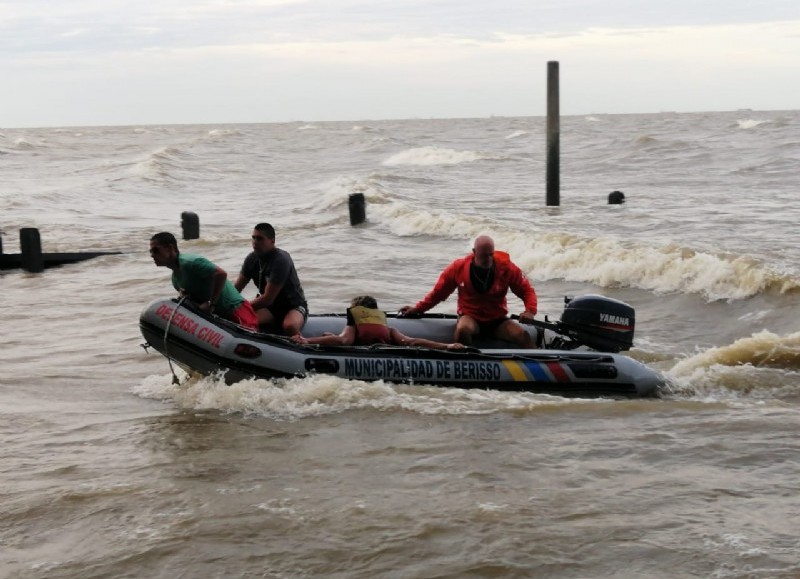 Se encontraba a 2 mil metros del balneario.