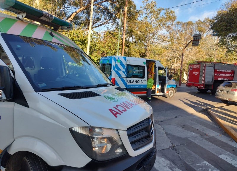 Intervención de los servicios de emergencias.