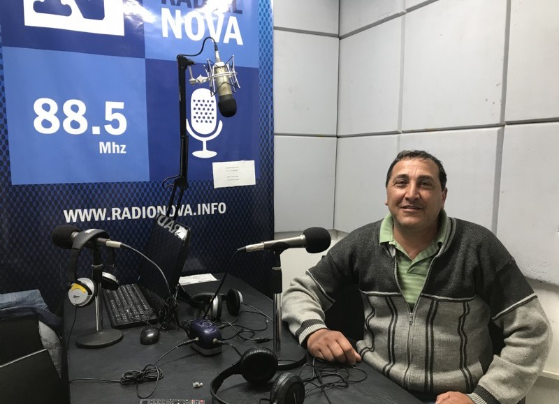 Marcelo Chediak en el aire de BerissoCiudad en Radio.