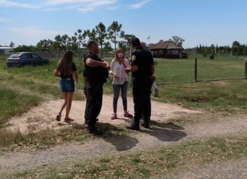 Intervención policial el pasado fin de semana.