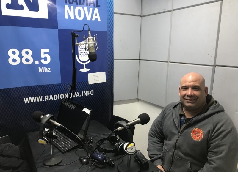 Roberto Scafati, presidente de la Sociedad de Bomberos Voluntarios.