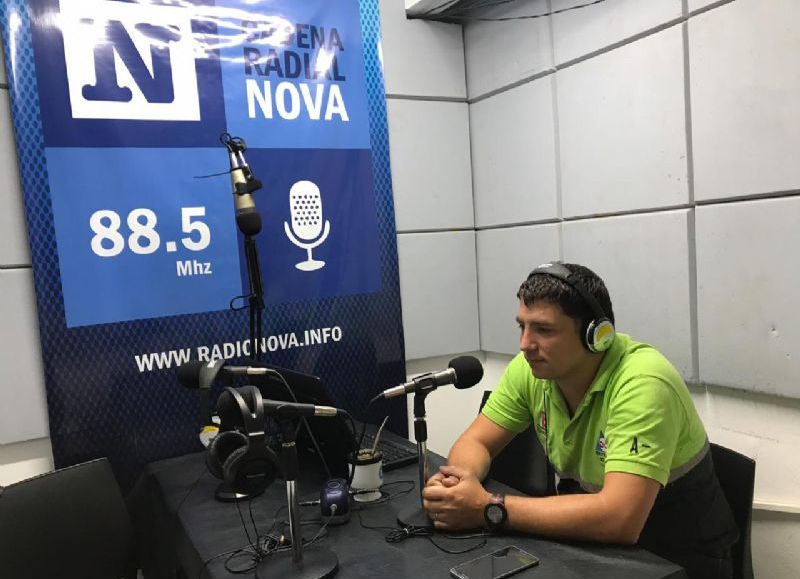 Conrado Barrueco, en el aire de BerissoCiudad en Radio.