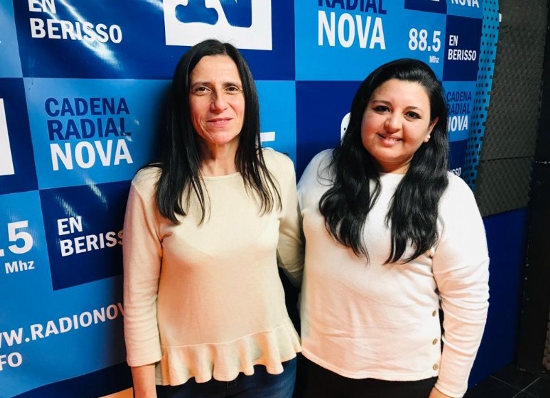 Las ediles Carla López Domínguez y Marcela Herrera.