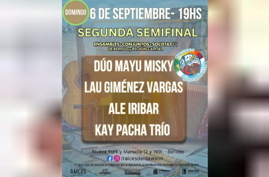 Agenda del finde en Raíces.