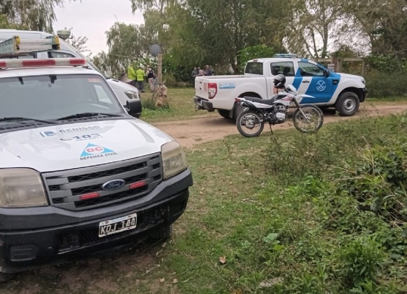 Intervención de los servicios de emergencias.