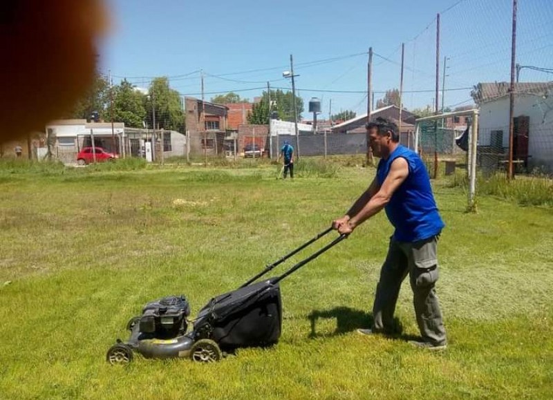 Trabajos en el predio.