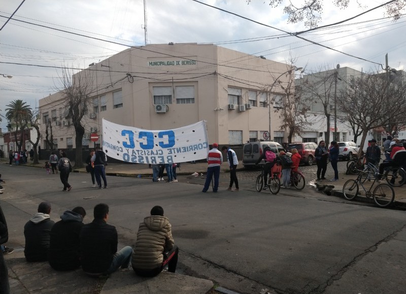 Manifestación en la jornada de este miércoles.