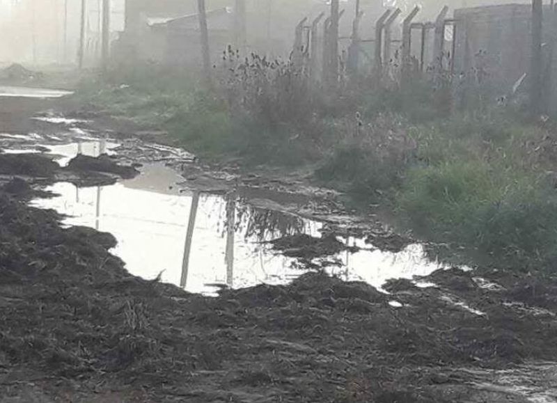 Panorama agravado con las lluvias.