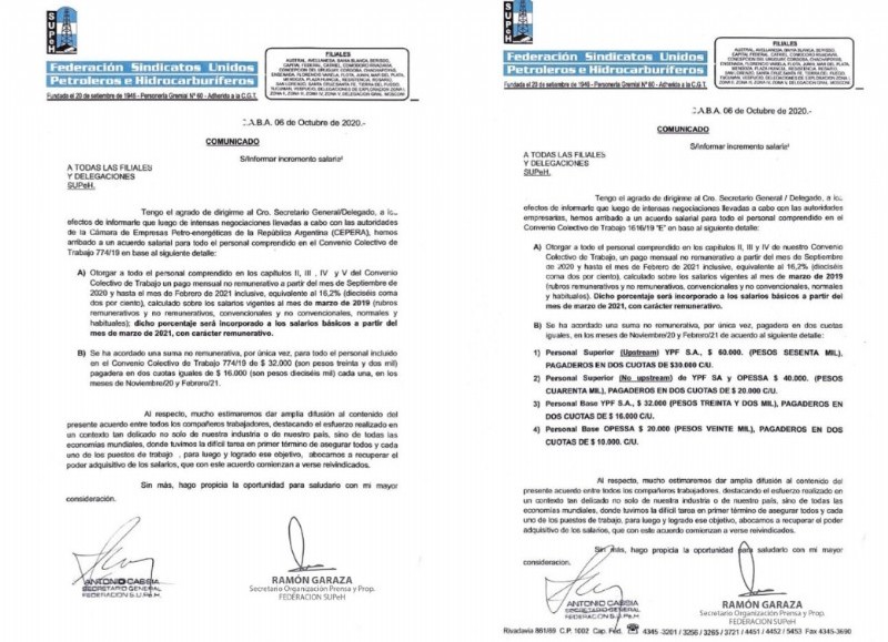 La Federación SUPeH informa a todas las filiales que se llegó a un acuerdo salarial para todo el personal comprendido en el Convenio de Trabajo 1616/19 “E”.