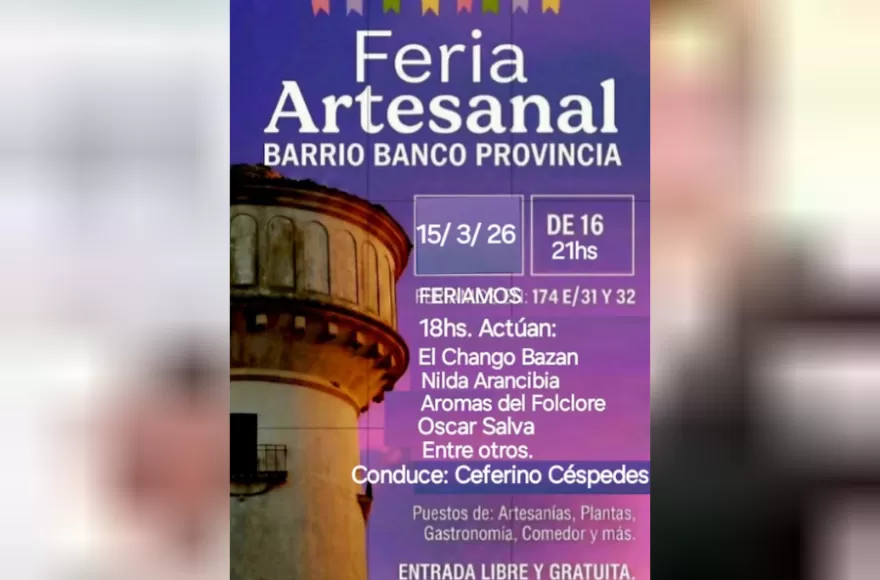 La feria se desarrollará este fin de semana.