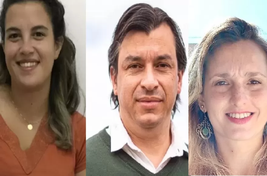 Antonella Villa Chiodo, Emmanuel Guerrero y Florencia Matano.