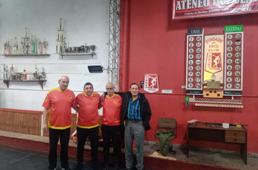 Los campeonas lograron la clasificación al Torneo Provincial de Bochas.