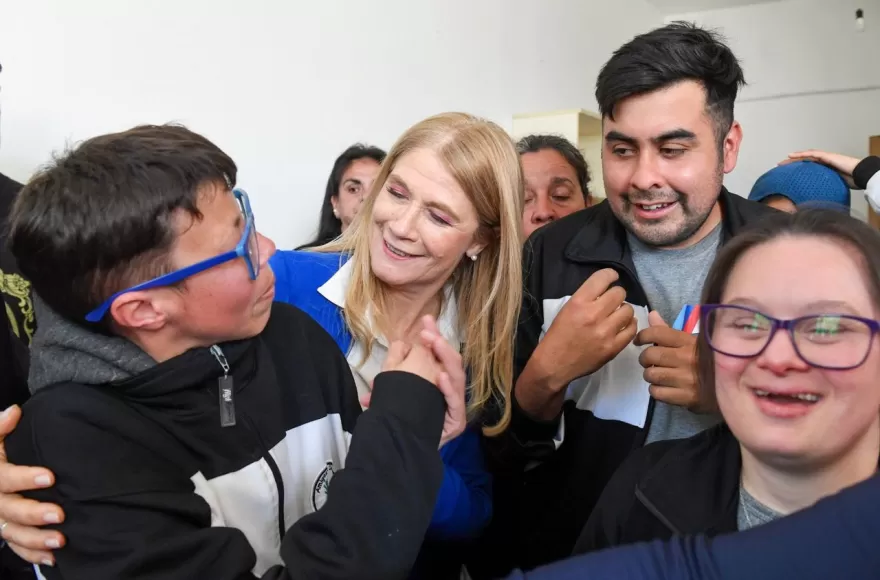 Magario afirmó que los chicos que concurren a la asociación están “llenos de amor