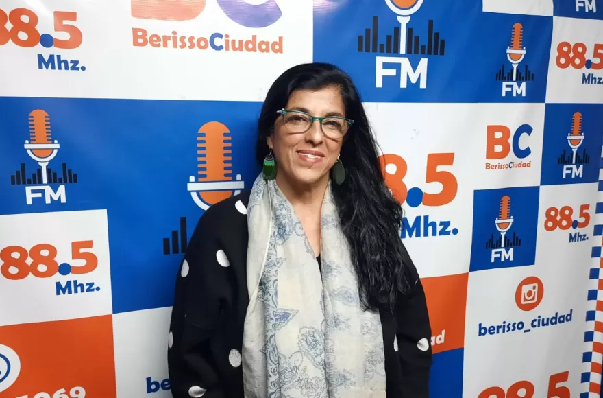Paola Paz, integrante de la Feria de Barrio Banco Provincis