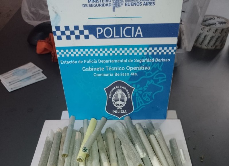 Parte de lo secuestrado.