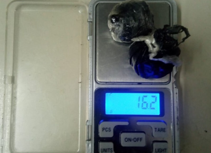 Un total de 16,2 gramos de cocaína.