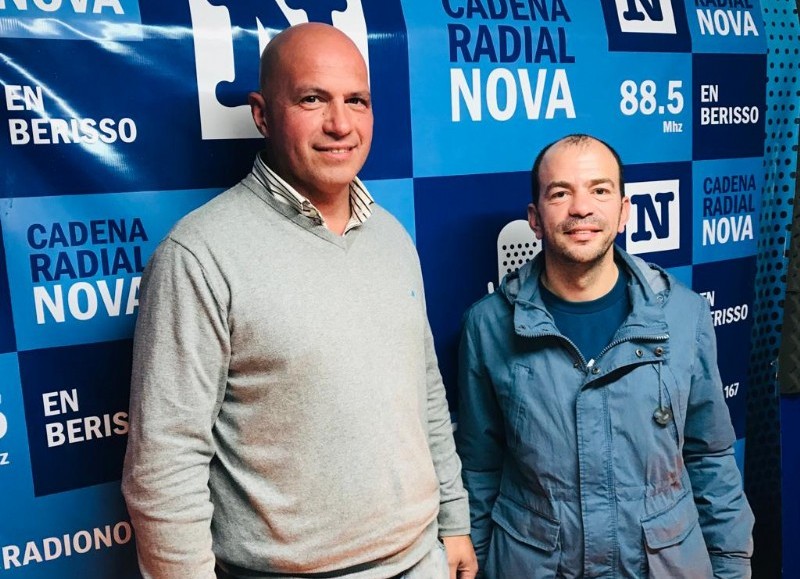 El secretario de Producción, Roberto Alonso, junto al concejal Antonio Ligari.