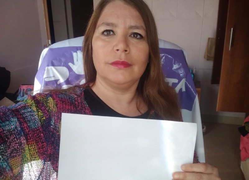 Claudia Vivas, referente de la ONG Decir Basta.