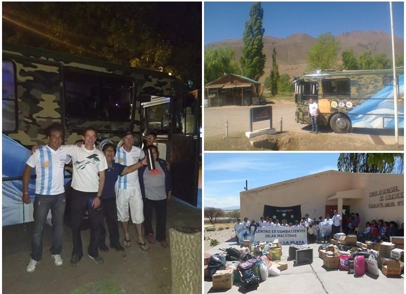 Anteriormente realizaron una cruzada solidaria similar llevando alimentos y ropa a Catamarca.
