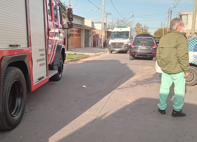 Intervención de los servicios de emergencia.