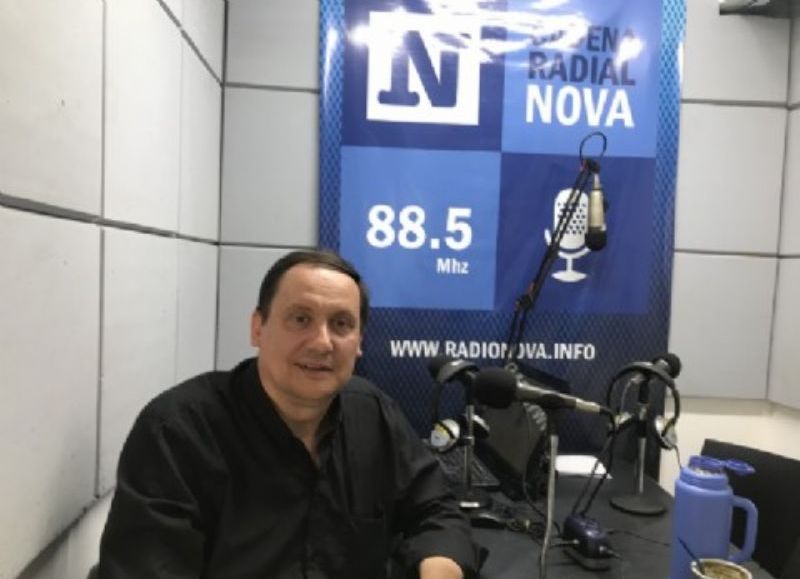 Gabriel Miraz, en el aire de BerissoCiudad en Radio.