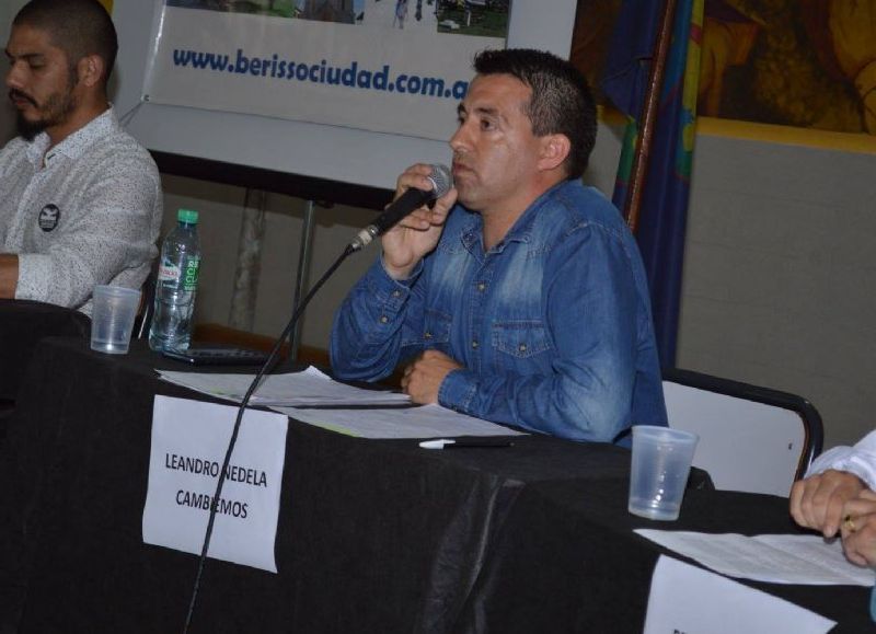 Leandro Nedela, principal postulante de Cambiemos.