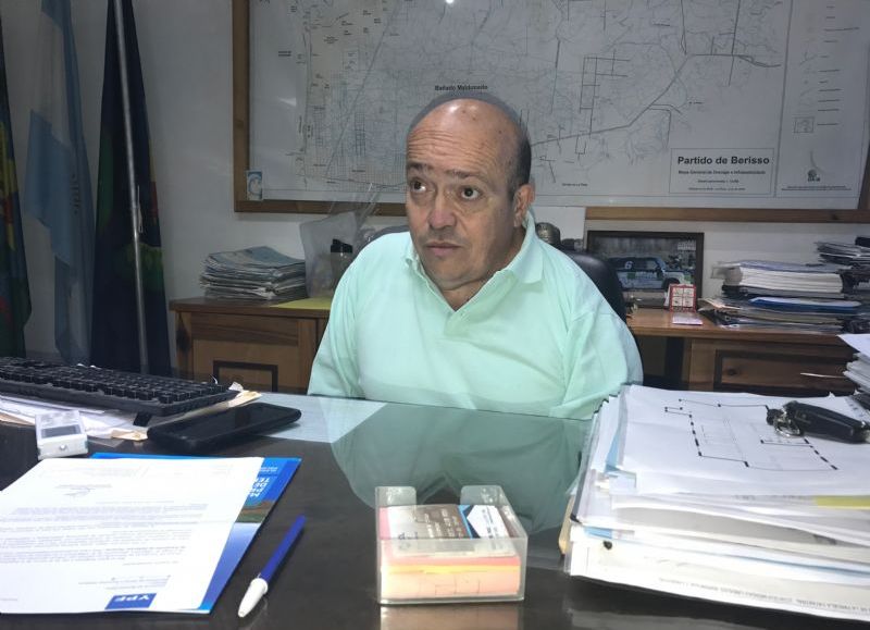 El secretario de Obras y Servicios Públicos de la Municipalidad de Berisso.