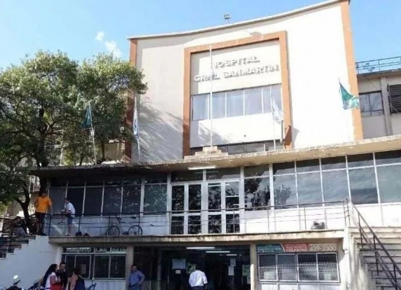 Paciente internado en el Hospital San Martín de La Plata.