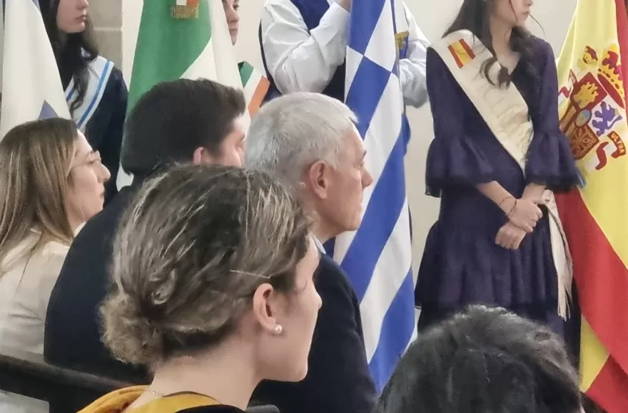 El intendente Cagliardi fue parte de la ceremonia.