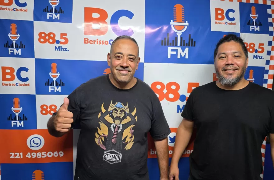 Fernando Torrano y Rodolfo García, integrantes de la Asociación Cerveceros de Berisso.