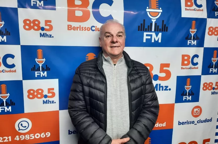 Daniel Gasparetti, presidente de la Sociedad Italiana de Berisso.