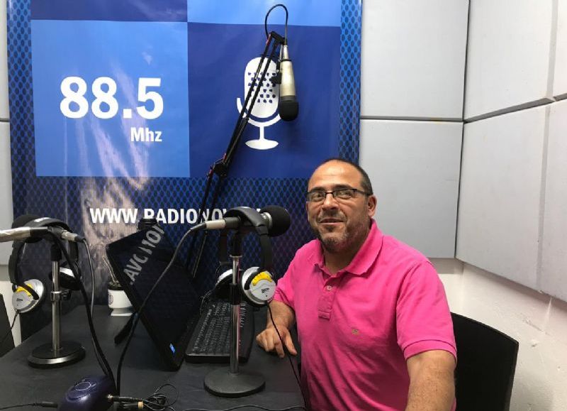 Federico Ruiz, en el aire de BerissoCiudad en Radio.