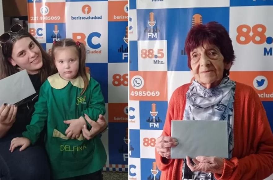 Ayelén y María, las afortunadas.