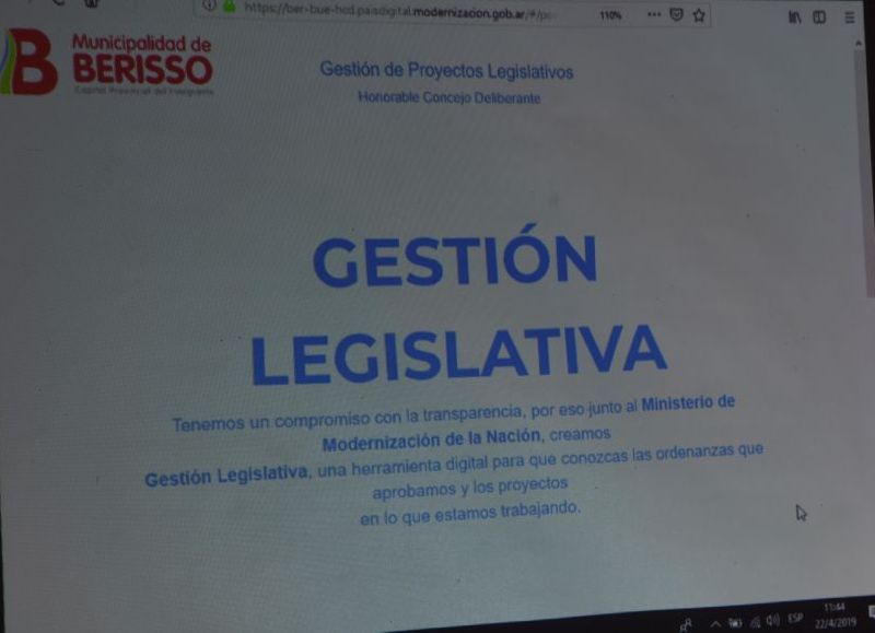 La web en cuestión.