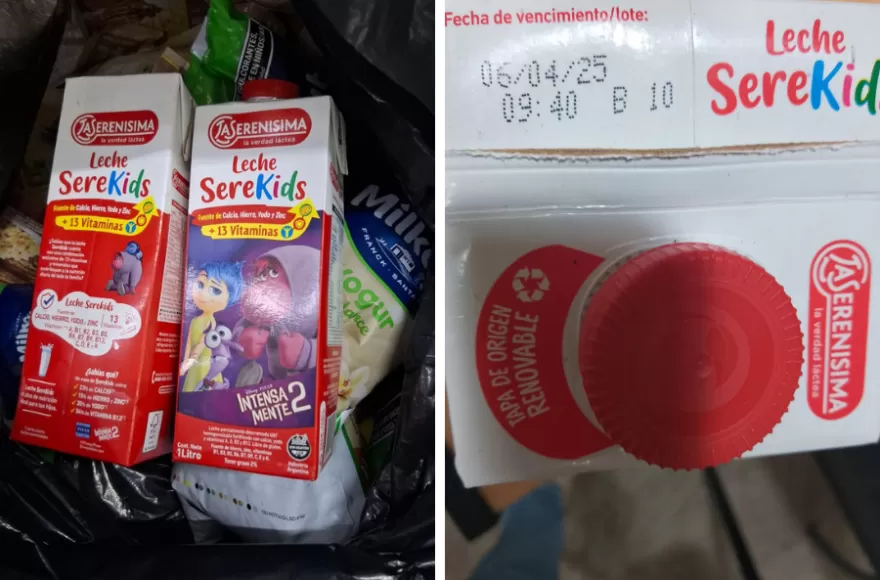Se detectó al momento de la inspección mercadería vencida en góndolas y heladeras.