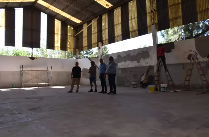 Obras en el Gimnasio.